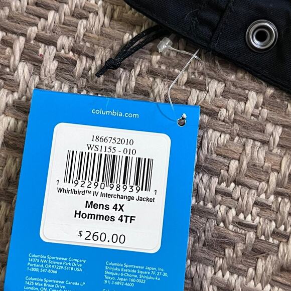 Columbia Mens Whirlbird IV Interchange Jacket Sz 4X - Picture 6 of 7